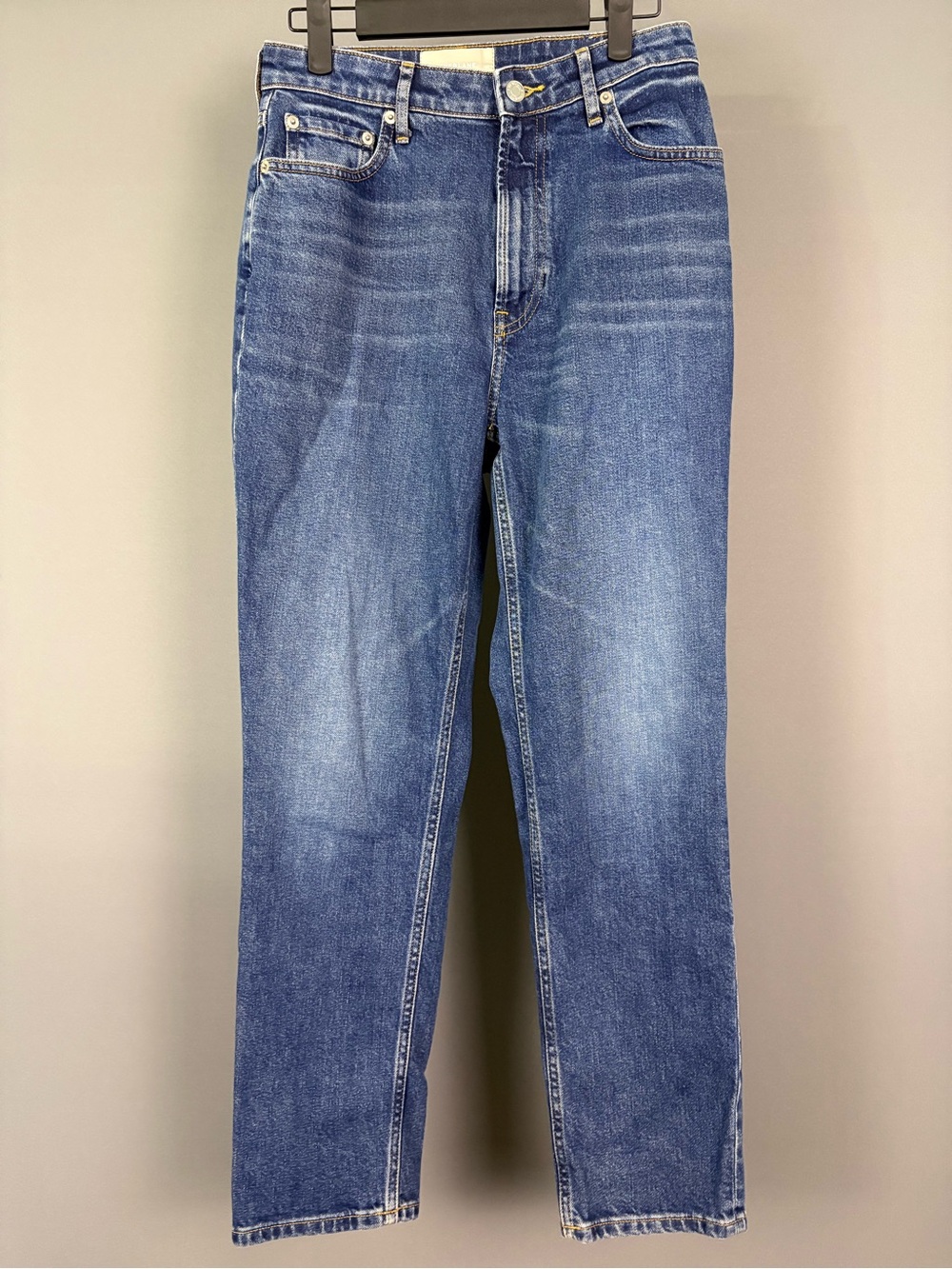 Everlane The Curvy Cheeky Jean 28R Medium Indigo Organic Cotton High Rise